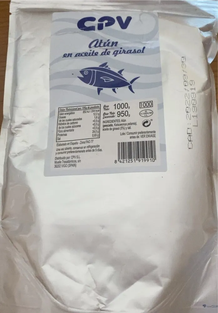 Atun en aceite girasol