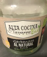 Garbanzos al natural extra de cultivo ecologico
