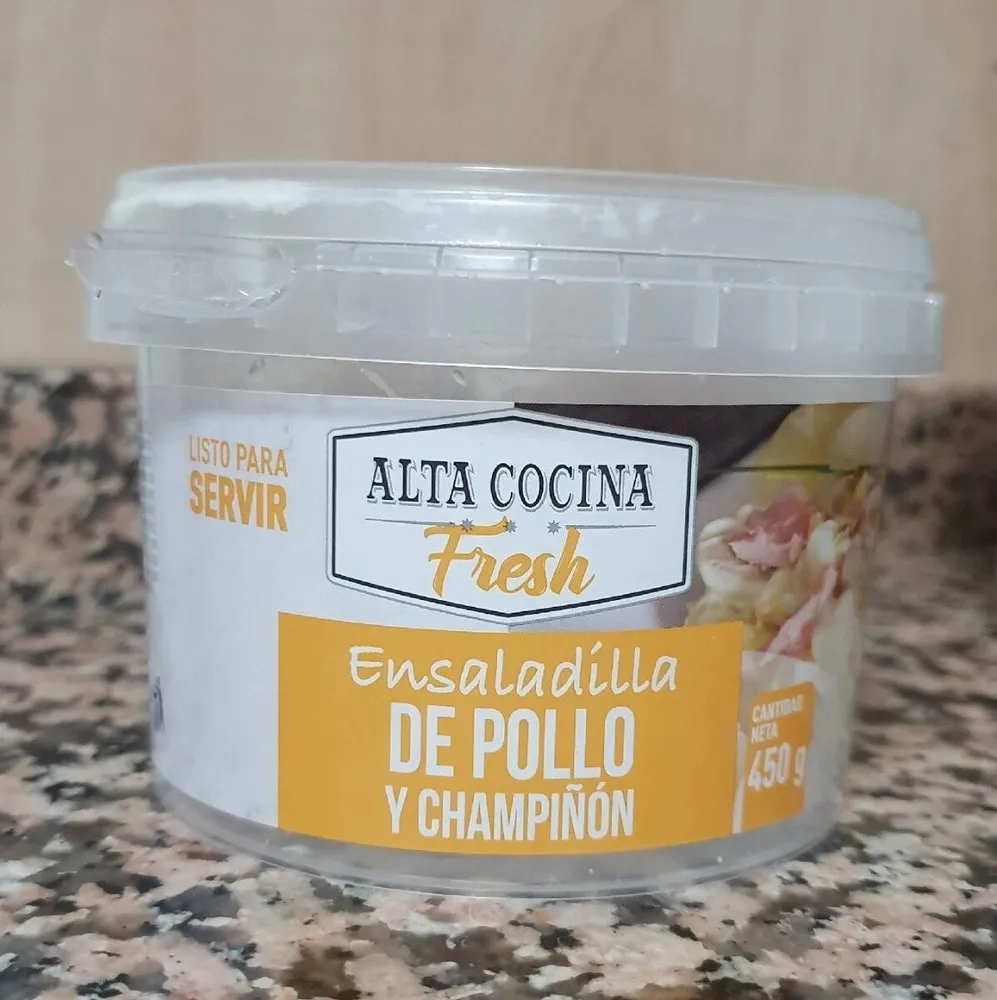 Ensaladilla de pollo y champiñón