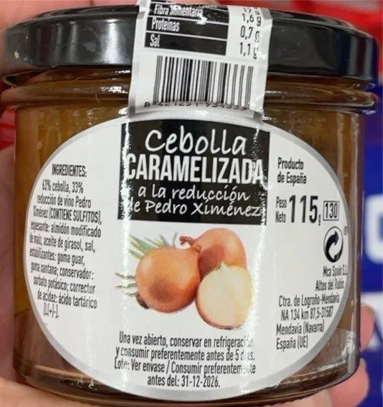 Cebolla caramelizada a la reducción de Pedro Ximénez