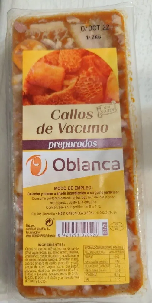 Callos de vacuno