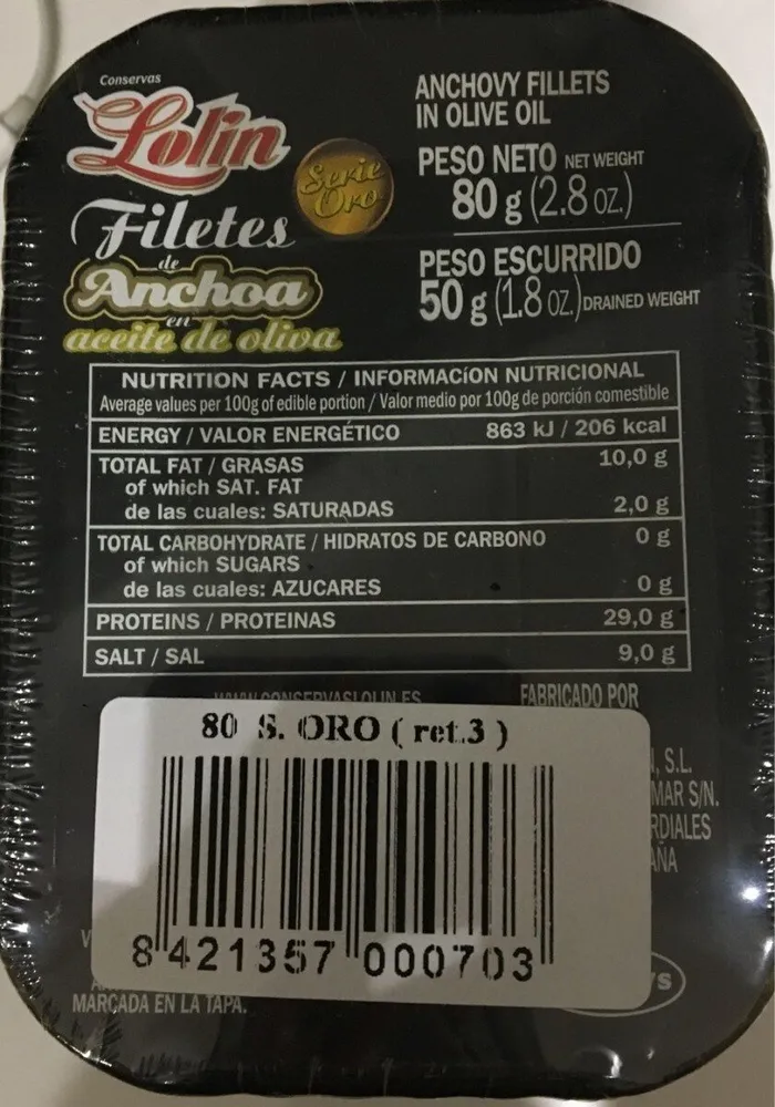 Filetes de anchoa