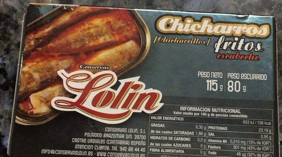 Chicharros fritos en escabeche