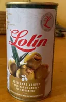 Aceitunas verdes rellenas de anchoa del cantabrico