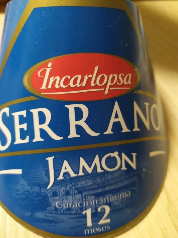 Jamón Serrano curación mínima 12 meses
