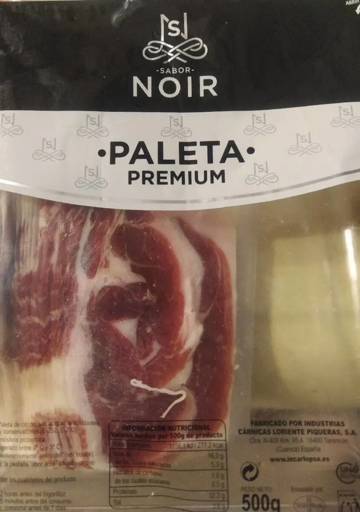 Paleta Premium Sabor Noir