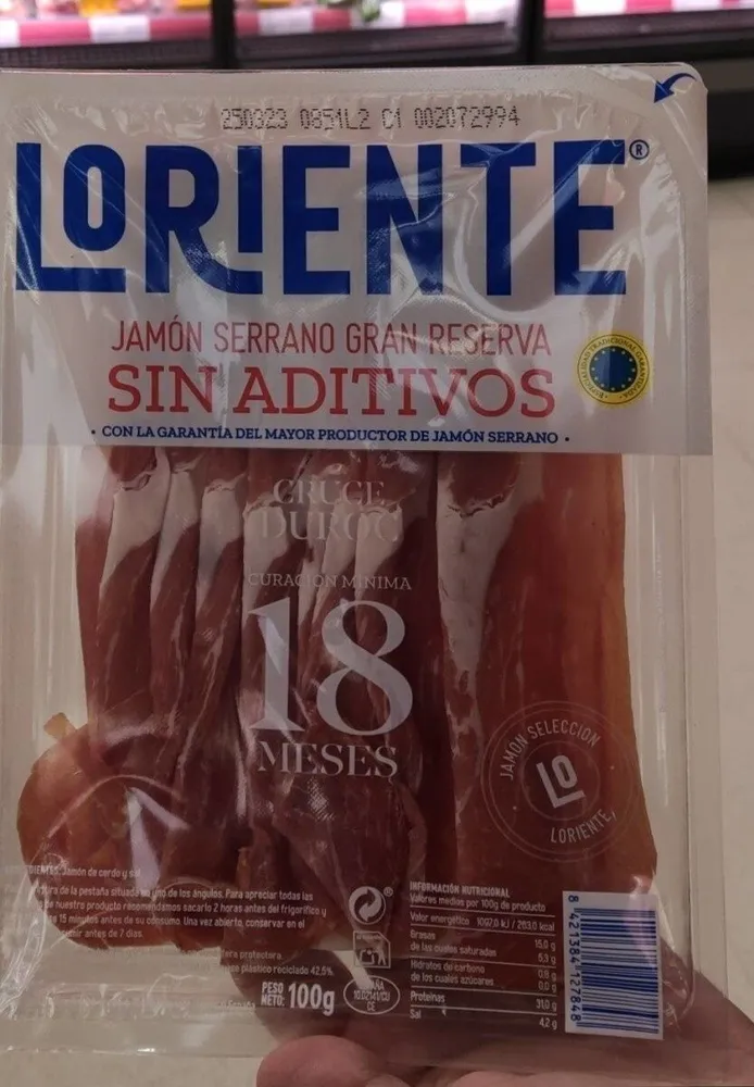 Jamón Serano Lonchas
