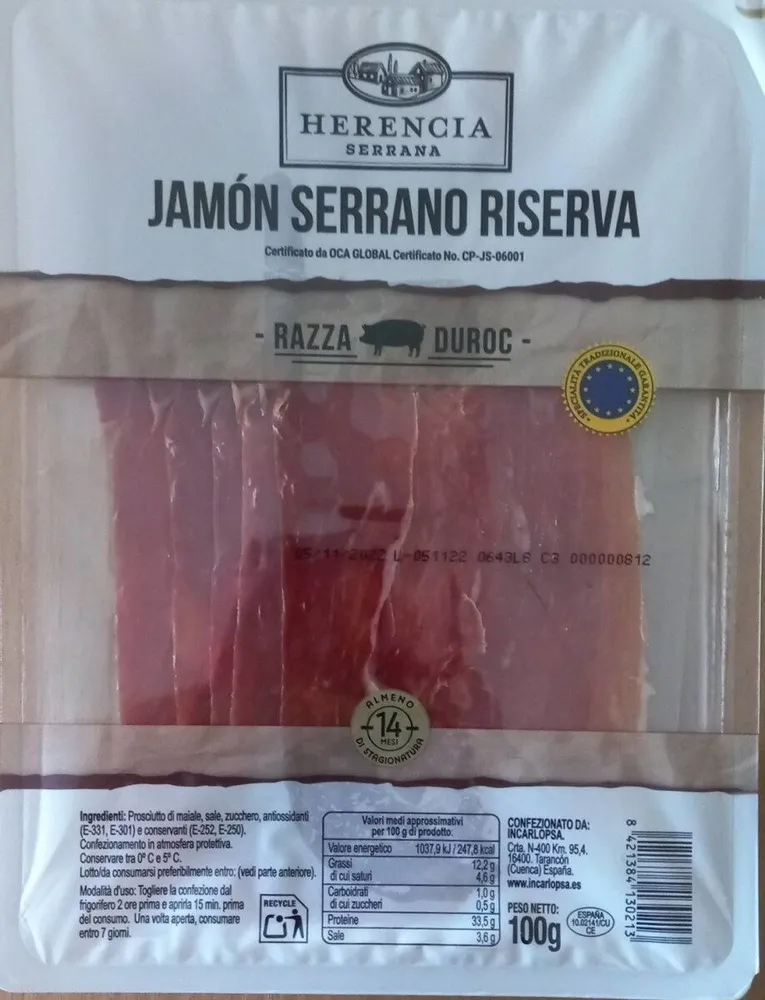 Jamòn Serrano Riserva
