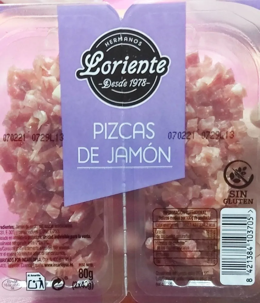 Pizcas de jamon