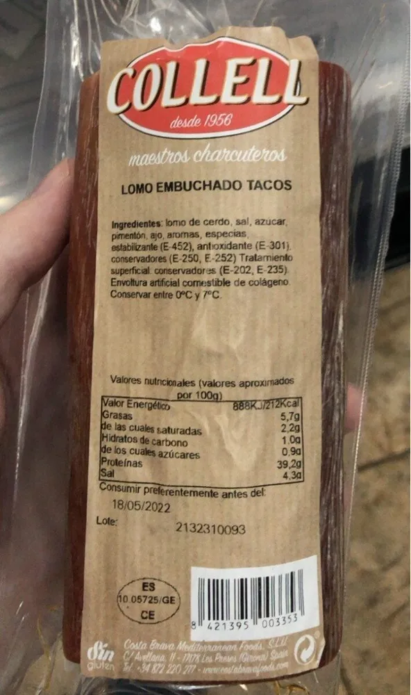 Lomo embuchado tacos