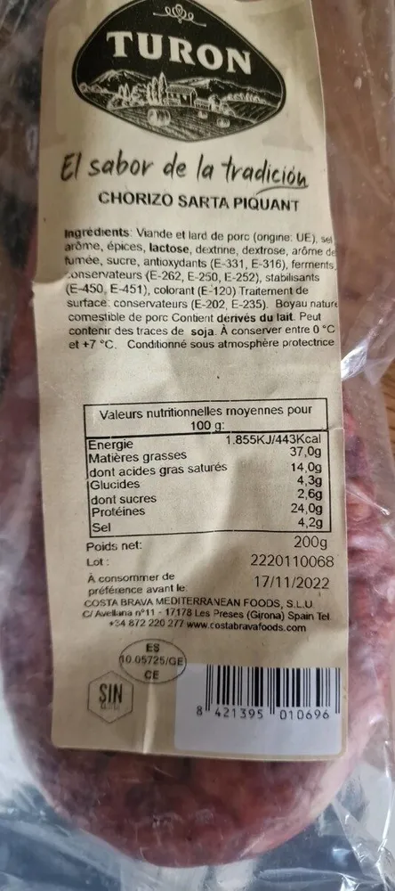 Chorizo sarta piquant