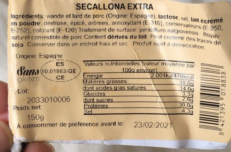 Secallona extra