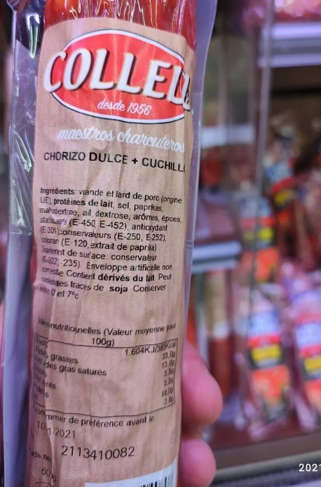 Chorizo dulce