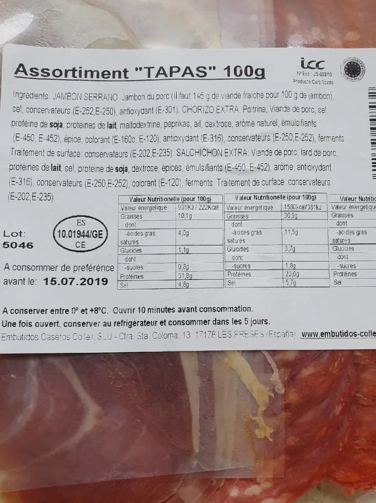 Assortiment TAPAS