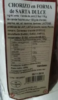 Chorizo en forma de sarta dulce
