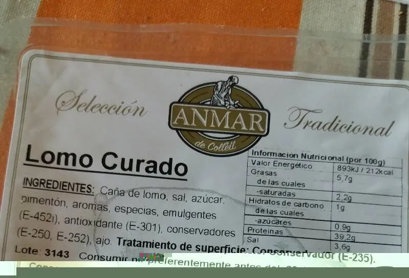 Lomo curado