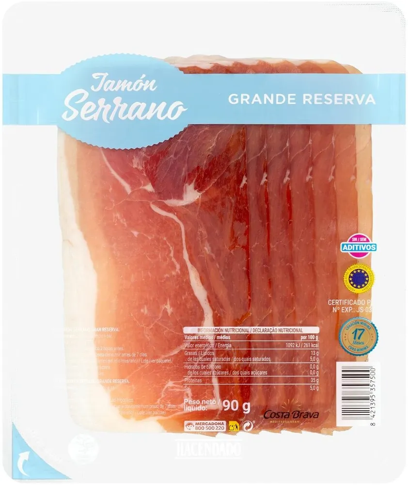 Jamón serrano gran reserva