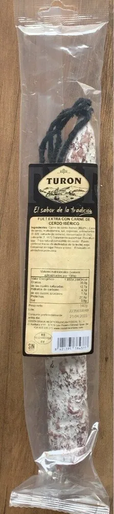 Fuet extra con carne de cerdo ibérico
