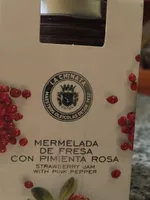 Mermelada de fresa con pimienta rosa