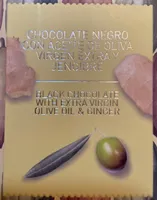 Chocolate Negro Oliva virgen extra y Gengibre