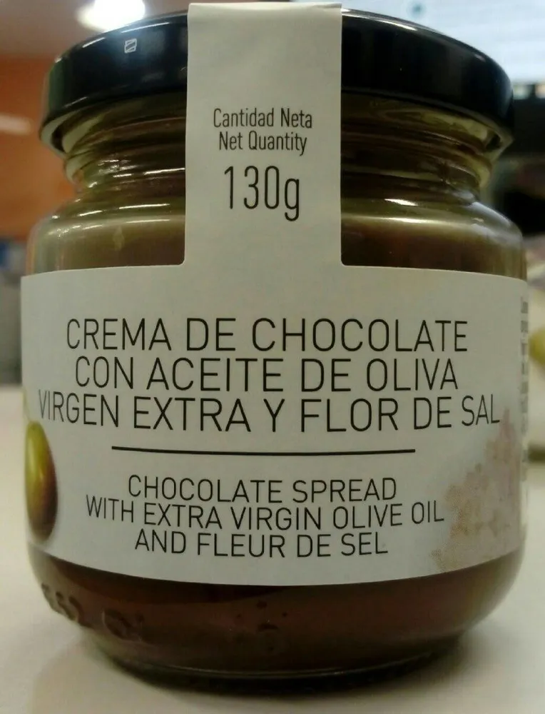 Crema de chocolate con aove y flor de sal
