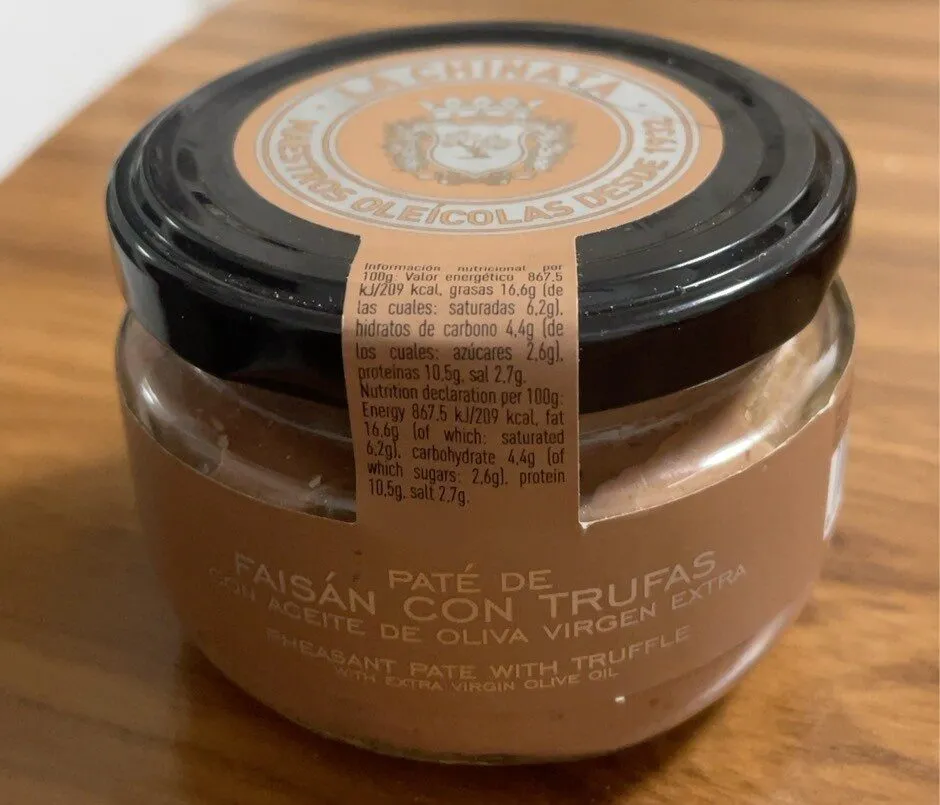 Faisán con trufas