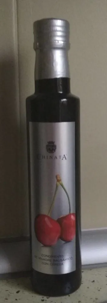Condimento de vinagre balsámico con cereza