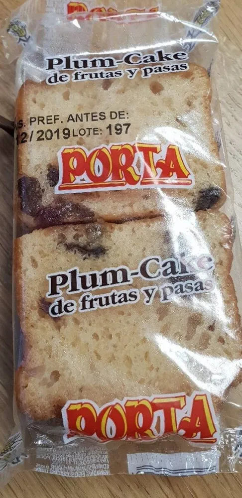 Plum-Cake de frutas y pasas