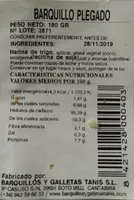 Barquillo plegado