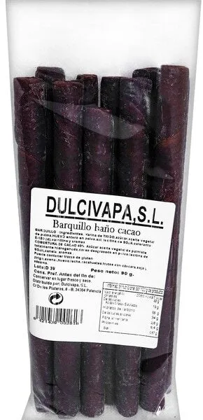 Barquillo baño cacao