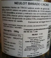 Neulot bañado al cacao