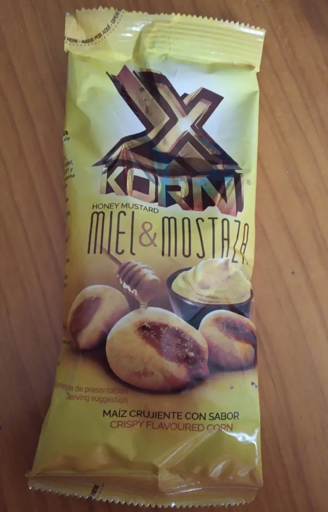 Maíz frito sabor miel mostaza