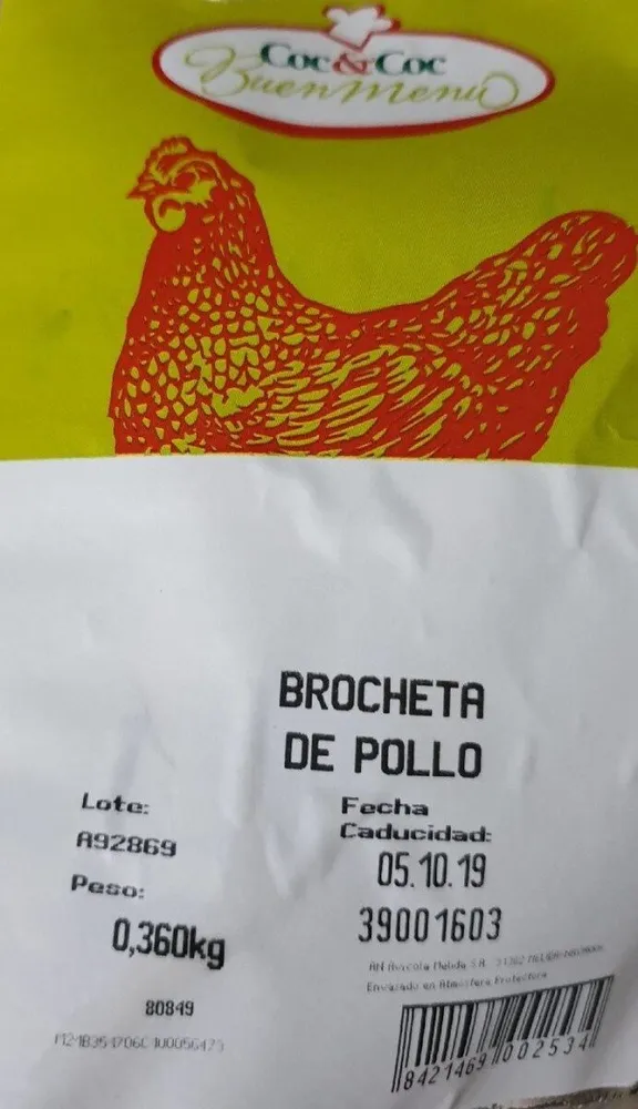 Brocheta de Pollo con Pimiento