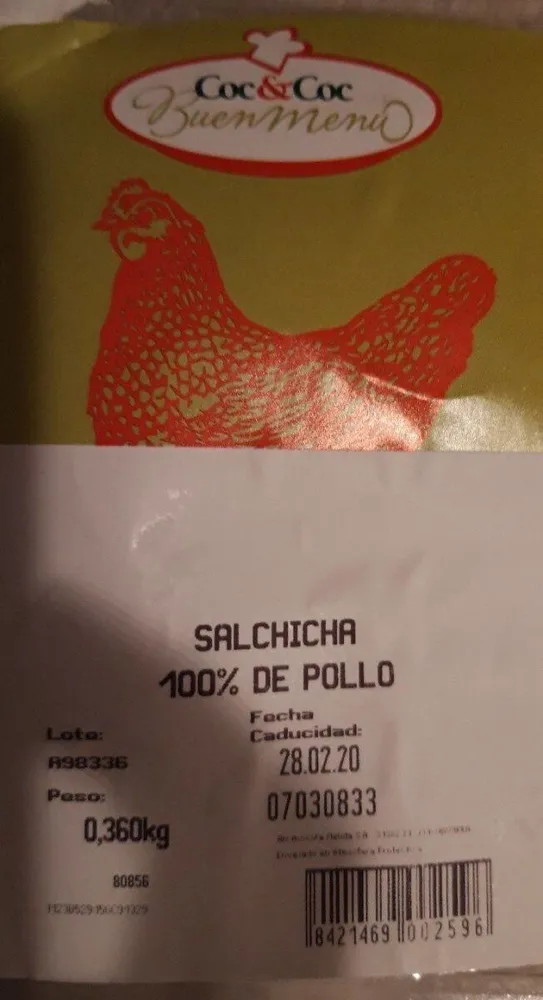 Salchicha 100%pollo
