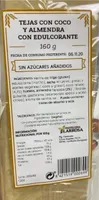Tejas con coco y almendra con edulcorante