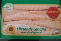 Filetes de caballa en aceite de girasol