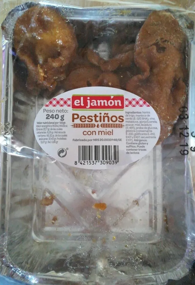 Pestiños con miel
