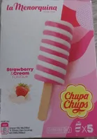 Glace chupa chups strawberry & cream