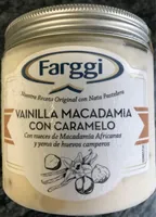 Helado de vainilla macadamia con caramelo