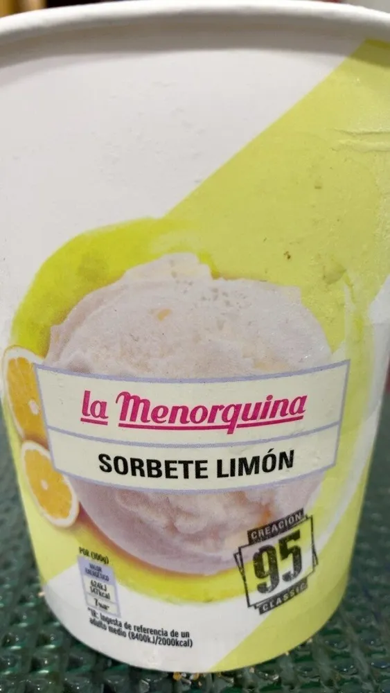 Sorbete de limón