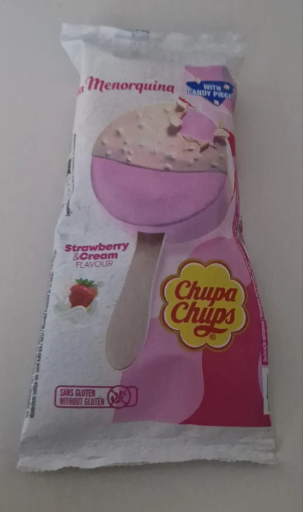 Glace fraise choupa choups