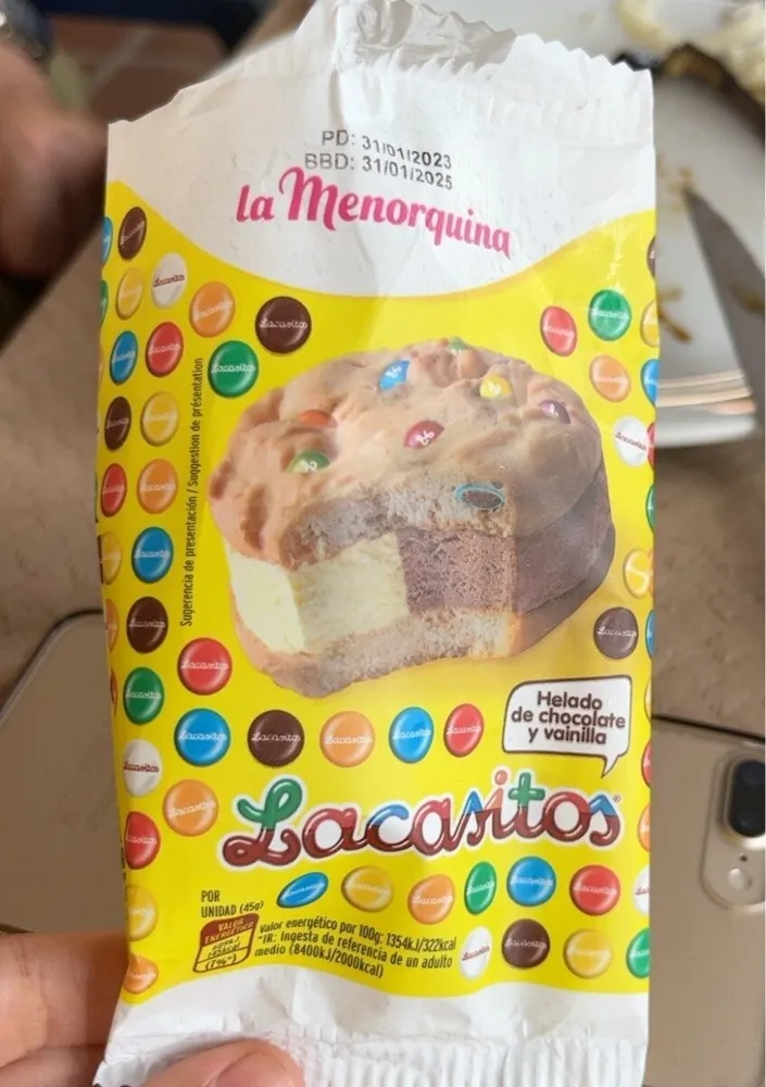 Helado de lacasitos