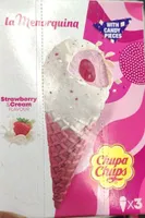 Como nata y fresa Chupa Chups 3ud