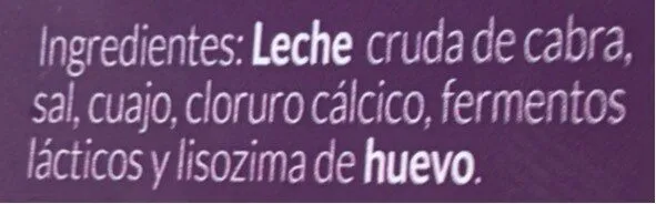 Queso de cabra sin lactosa