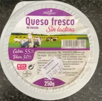 Queso fresco de mezcla sin lactosa