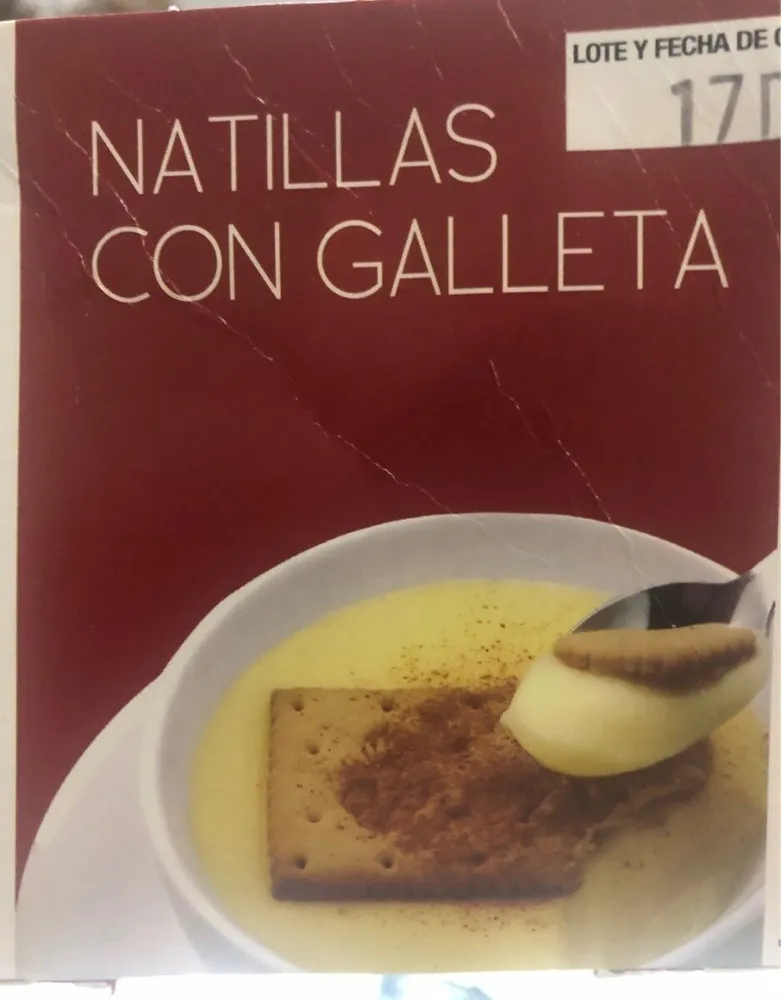 Natillas con galleta