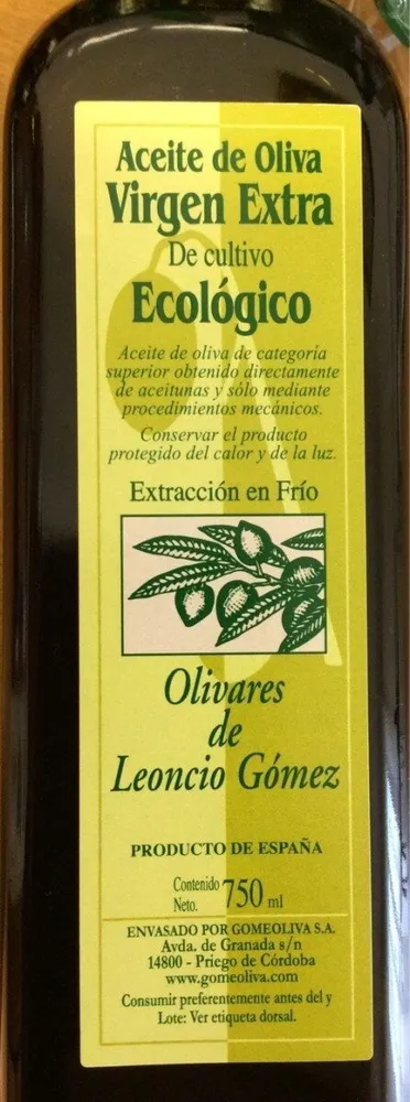 Aceite oliva virgen extra