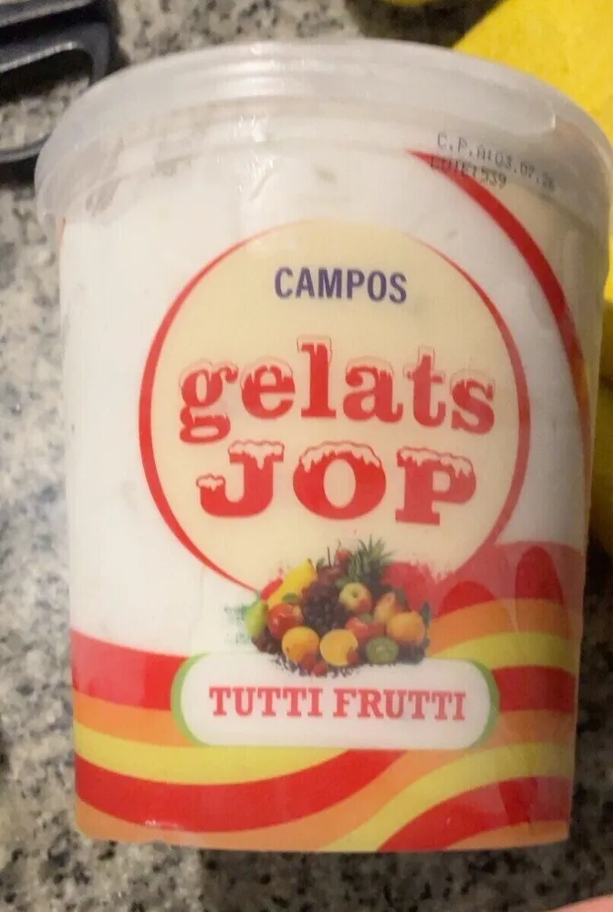 Helado tutti frutti