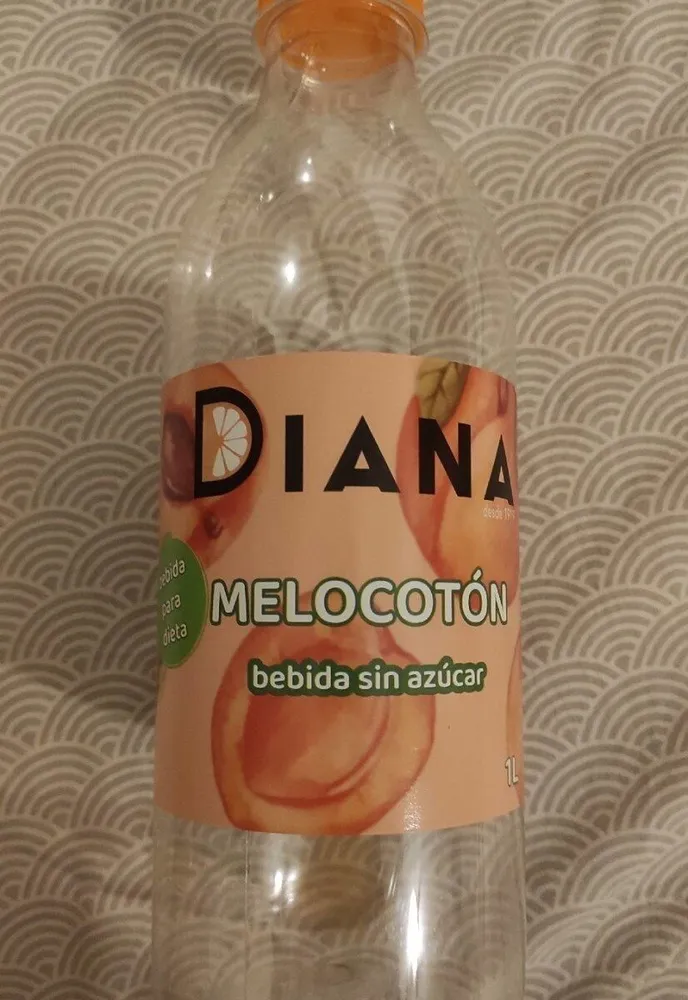 bebida sin azúcar de melocotón Diana