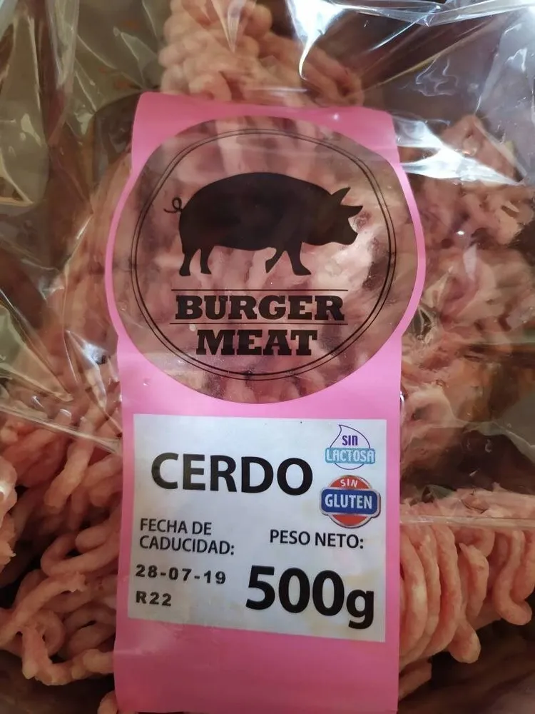 Preparado de carne picada de cerdo
